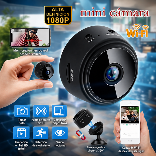 Mini Camara Espia Vigilancia Ip A9 Wifi