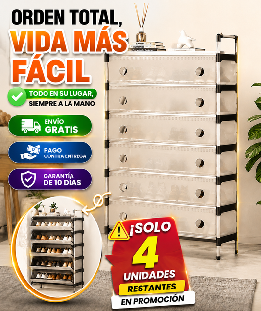 Zapatero Organizador Premium 7 Niveles
