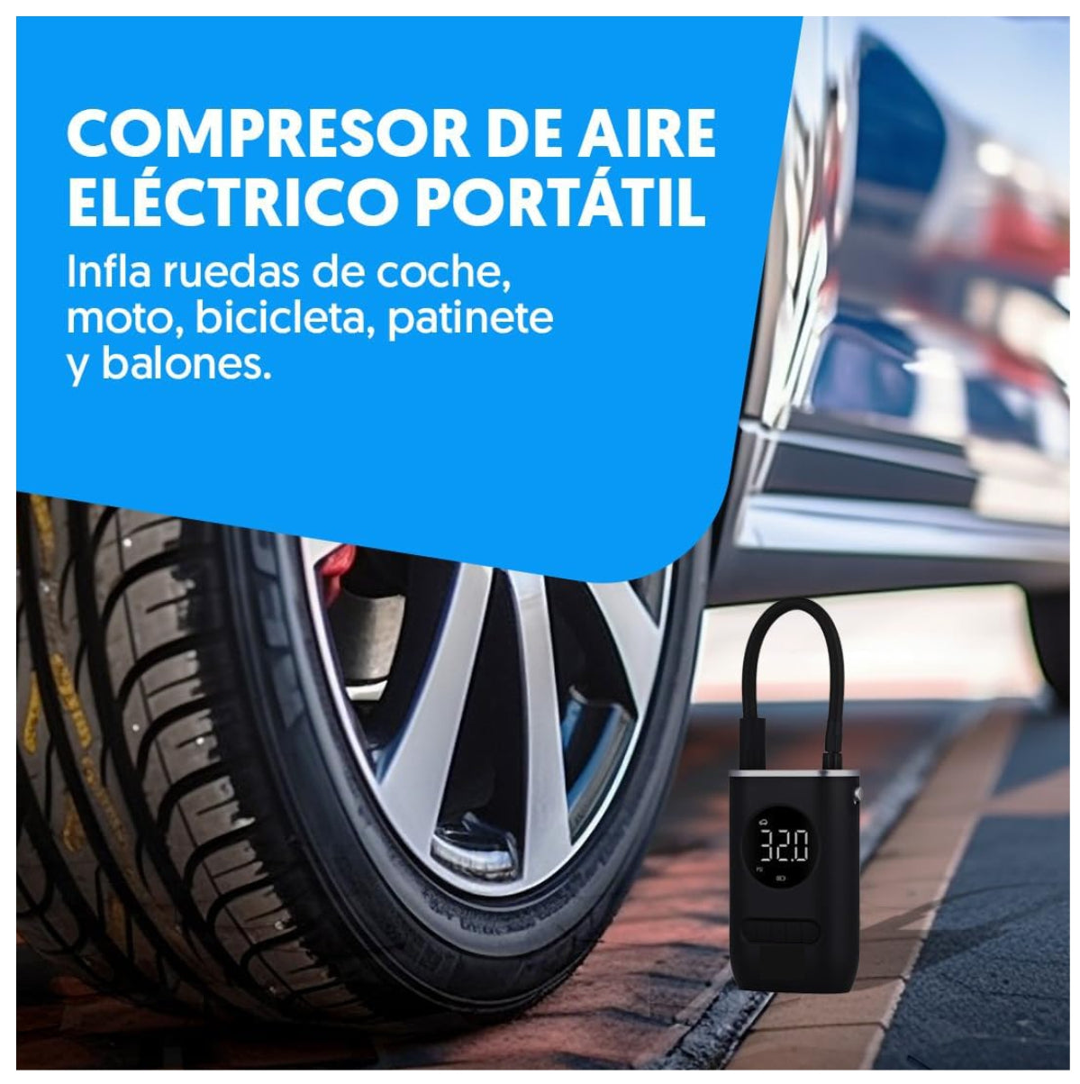 Compresor Portátil AireMax Pro 150 PSI | Carro y Moto