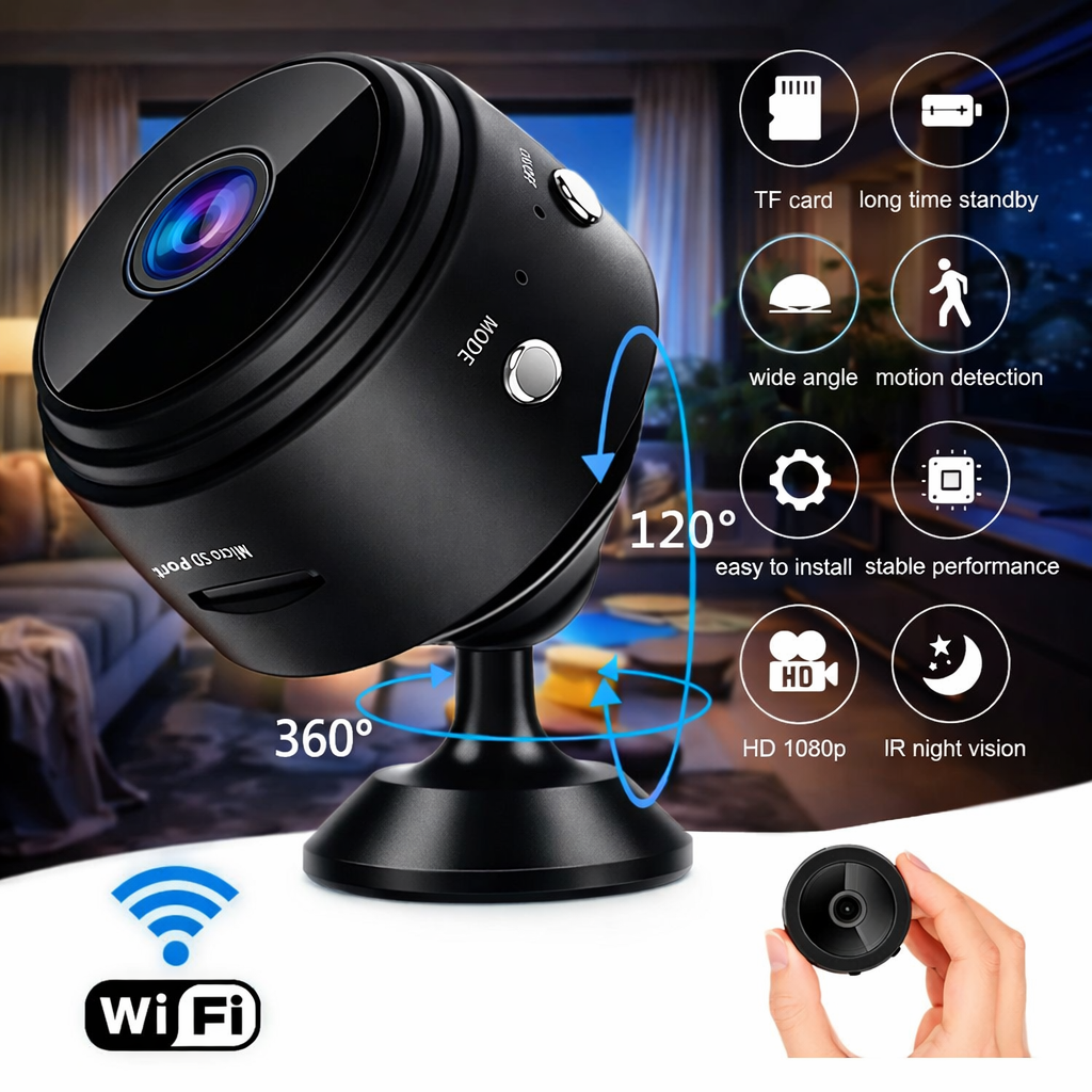 Mini Camara Espia Vigilancia Ip A9 Wifi