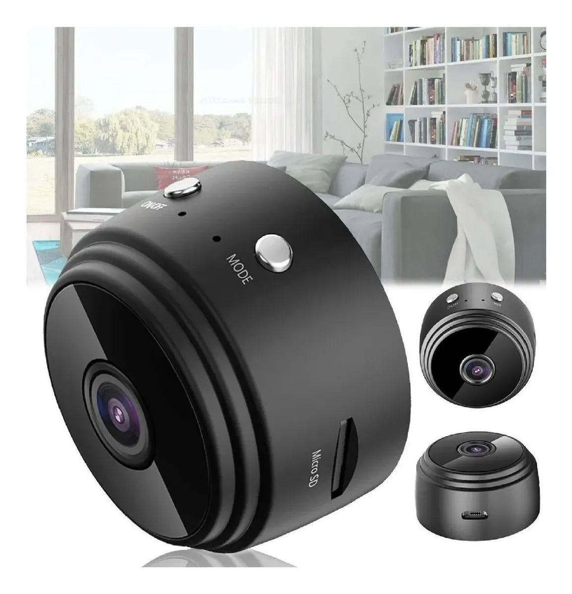 Mini Camara Espia Vigilancia Ip A9 Wifi