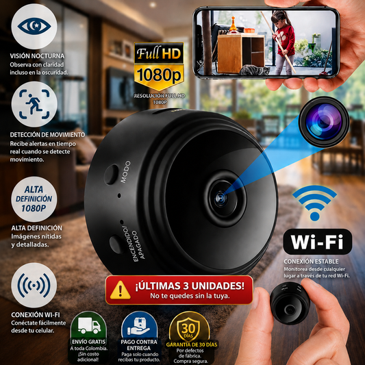 Mini Camara Espia Vigilancia Ip A9 Wifi